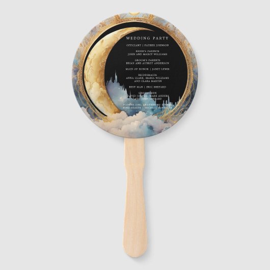 神秘的な天体結婚式 プログラムハンドファン ハンドファン (裏面)