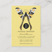 神秘的な天体金ゴールド蛾の名刺 名刺 (裏面)