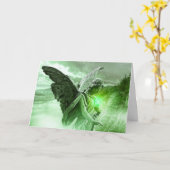 神秘的な天使のライム病サポート友人カード カード (黄色い花)