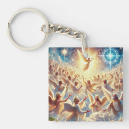 神秘的な天使 キーホルダー