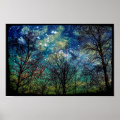 神秘的な天岩星夜 ポスター (正面)