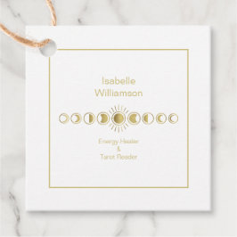 神秘的な天月相アメジストスピリチュアル フェイバータグ