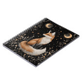 神秘的な天狐と花 ノートブック (左側)