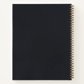 神秘的な天空の太陽の月顔 パーソナライズされた ノートブック (裏面)