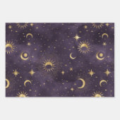 神秘的な天紫の包装紙シート ラッピングペーパーシート (正面)