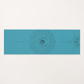 神秘的な太陽と月のヨガマット ヨガマット (正面(横))