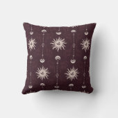 神秘的な太陽と月模様 クッション (裏面)