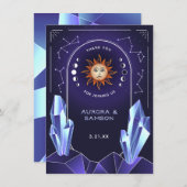 神秘的な太陽のイベント感謝カード サンキューカード (正面/裏面)