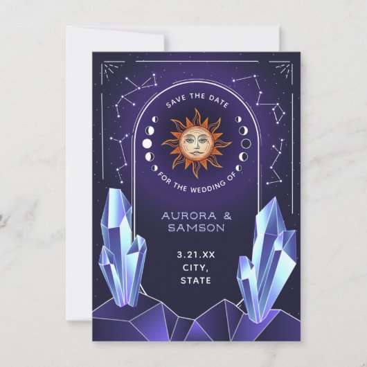 神秘的な太陽のイベント日付を保存 セーブザデート (正面)