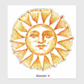 神秘的な太陽 シール (シート)