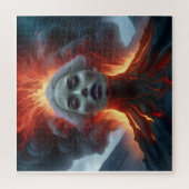 神秘的な女性が火山から姿を現す ジグソーパズル (縦)