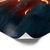 神秘的な女性が火山から姿を現す ポスター (コーナー)