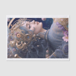 神秘的な女性デコペティッシュペーパー 薄葉紙