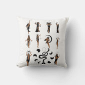 神秘的な女性 クッション (正面)