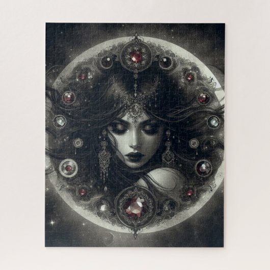 神秘的な女性 ジグソーパズル (縦)