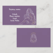 神秘的な女性 名刺 (正面/裏面)