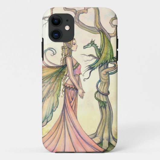 神秘的な妖精とドラゴンの幻想芸術 Case-Mate iPhoneケース (裏面)