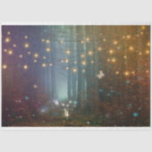 神秘的な妖精のライト蝶の森のデコページ 薄葉紙 (正面)