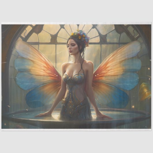 神秘的な妖精シリーズデザイン3 薄葉紙 (正面)