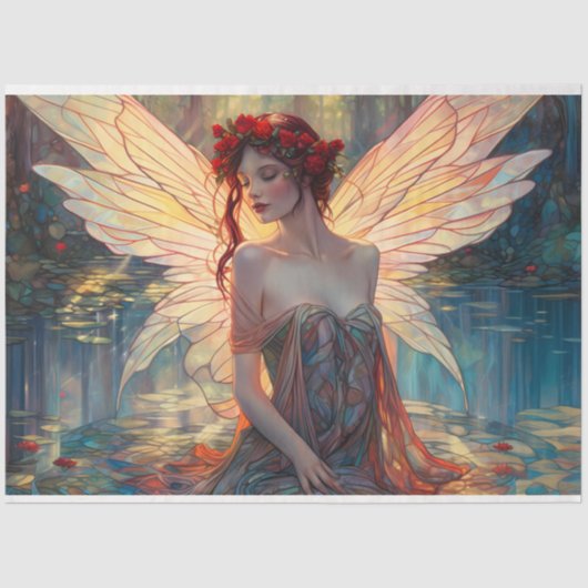 神秘的な妖精シリーズデザイン9 薄葉紙 (正面)