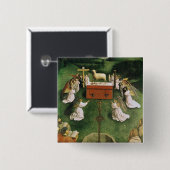 神秘的な子ヒツジの崇敬のコピー 缶バッジ (正面&裏面)