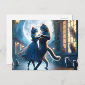 神秘的な子猫踊り2 ポストカード (正面/裏面)