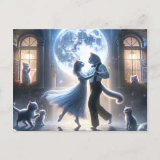 神秘的な子猫踊り ポストカード