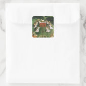 神秘的な子羊の崇拝のコピー スクエアシール (バッグ)