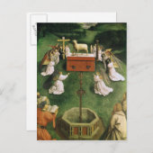 神秘的な子羊の崇拝のコピー ポストカード (正面/裏面)