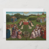 神秘的な子羊の崇拝,ゲントのアルタルピース サンキューカード (正面)