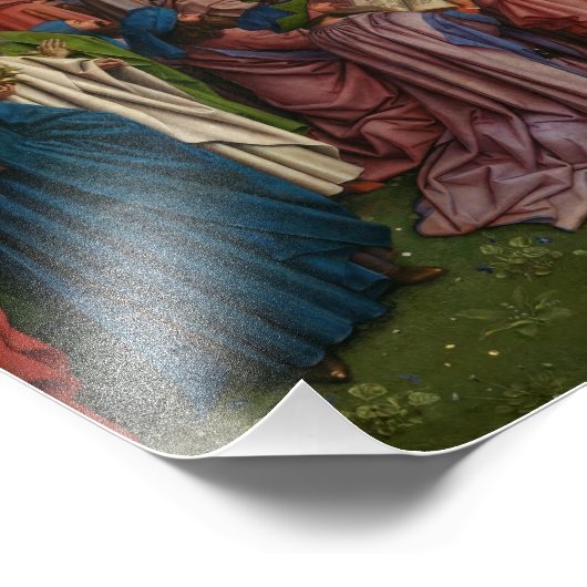 神秘的な子羊の崇拝,ゲントのアルタルピース フォトプリント (角)