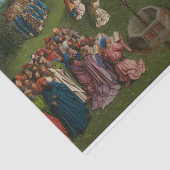 神秘的な子羊の崇拝，ゲントのアルタルピース 薄葉紙 (詳細)