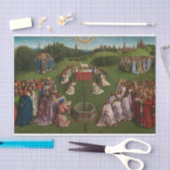 神秘的な子羊の崇拝，ゲントのアルタルピース 薄葉紙 (クラフト)