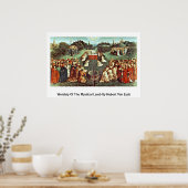 神秘的な子羊の崇拝Hubert Van Eyck ポスター (キッチン)