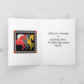 神秘的な子馬のすべての行事の挨拶状 シーズンカード (内部)