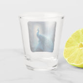 神秘的な孔雀 ショットグラス (裏面)