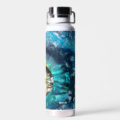 神秘的な宇宙のSFビュー ウォーターボトル (背面)