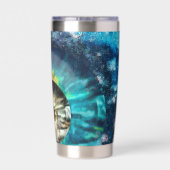 神秘的な宇宙のSFビュー 保温保冷タンブラー (背面)