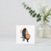 神秘的な宇宙航海のスクエアビジネスカード スクエア名刺 (スタンド正面)