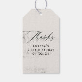 神秘的な宇宙 ギフトタグ (裏面)