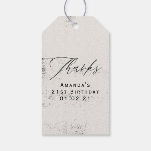 神秘的な宇宙 ギフトタグ (裏面)