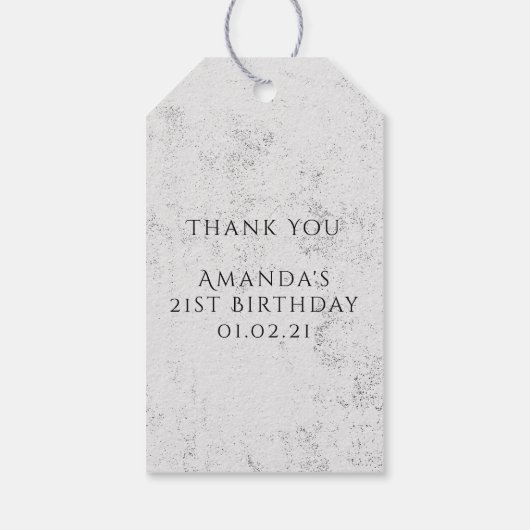 神秘的な宇宙 ギフトタグ (裏面)