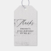 神秘的な宇宙 ギフトタグ (裏面)