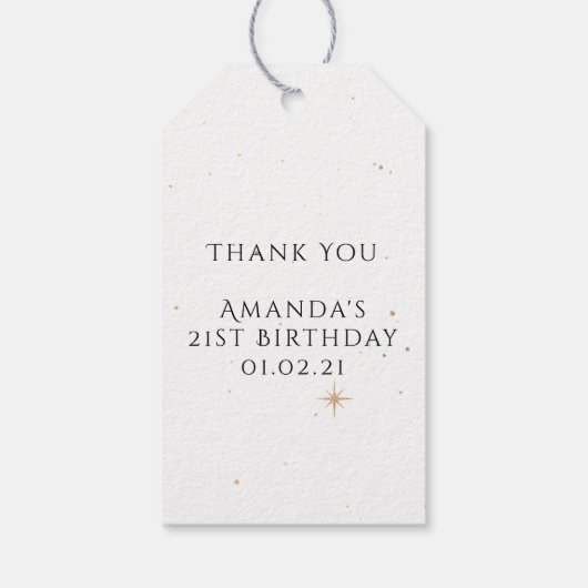 神秘的な宇宙 ギフトタグ (裏面)