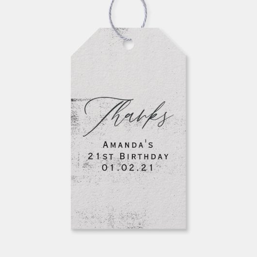 神秘的な宇宙 ギフトタグ (裏面)