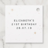 神秘的な宇宙 フェイバータグ (裏面)