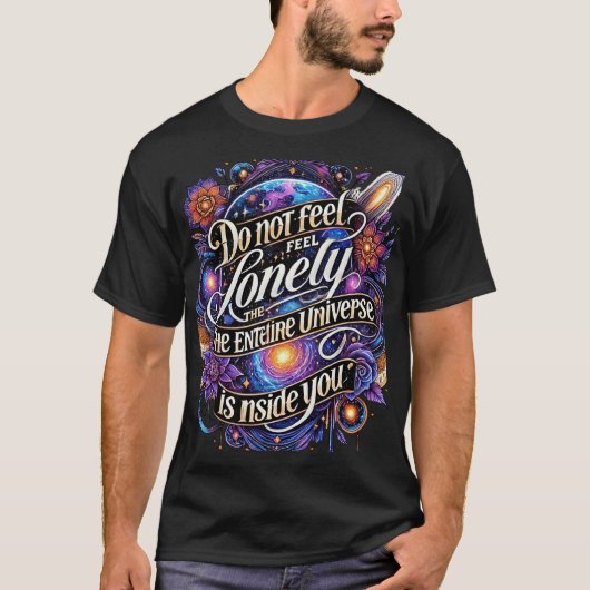 神秘的な宇宙Tシャツデザイン Tシャツ (正面)