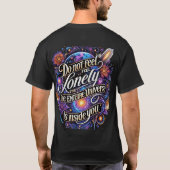 神秘的な宇宙Tシャツデザイン Tシャツ (裏面)