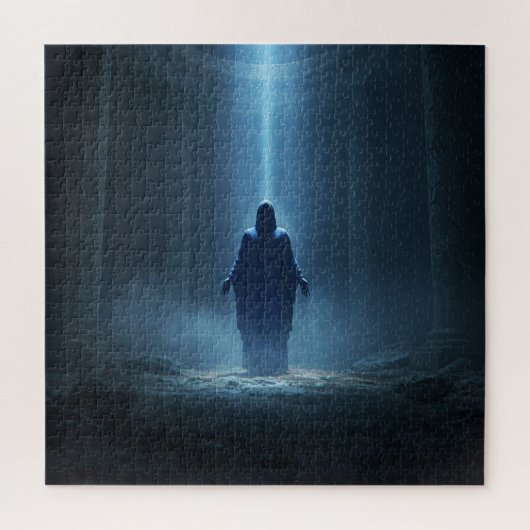 神秘的な寺院の中で生まれた古代の精神 ジグソーパズル (縦)