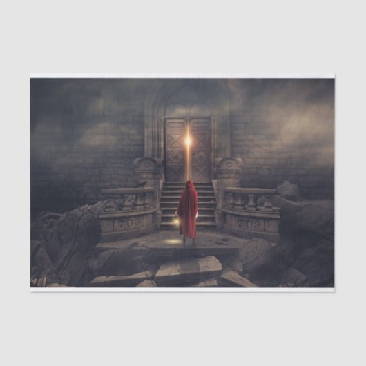 神秘的な寺院ティッシュペーパー 薄葉紙 (正面)